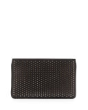 Loubiposh Spiked Clutch Bag, Black