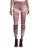 The Ankle Printed Skinny Jeans, Olympia Mosaic
