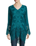 Lona Long Embroidered Tunic 