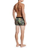Camo-Print Mesh 3" Trunks, Camo