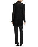 Sheer Hemp Long Cardigan