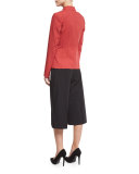 Mimi Zip-Front Jacket, Red Rock