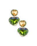 Hearts Desire South Sea Pearl & Peridot Drop Earrings