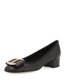 Ramzi Laser-Cut Bow Pump, Black