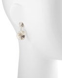 Serenity Double-Flower Diamond Earrings 