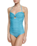 Marilyn Ruched Bandeau One-Piece Swimsuit