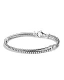 Crossover Bracelet with Diamonds