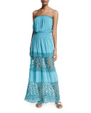 Charlotte Crochet-Panel Maxi Coverup Dress