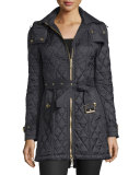 Bellbridge Long Quilted Jacket, Black