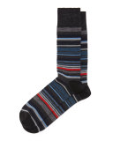 Merino-Blend Multi-Stripe Socks