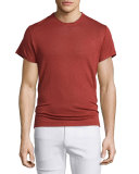 Jaoui Short-Sleeve Linen T-Shirt, Red