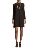 Long-Sleeve A-line Dress