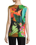 Garden Party Stretch Knit Tank