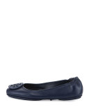 Minnie Travel Logo Ballerina Flat, Royal Navy