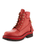 Site Leather Lace-Up Hiking Boot