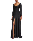 Casino Royal Redux Lace-Back Gown, Black