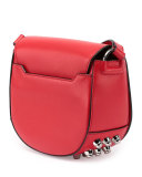 Lia Mini Leather Saddle Bag, Cult