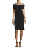 Sorana Off-The-Shoulder Dress, Black