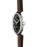 43mm Canfield Leather Strap Watch, Red