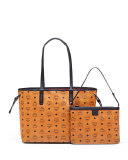 Medium Reversible Shopper Bag, Cognac 