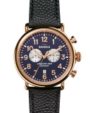 47mm Runwell Chronograph Watch, Navy