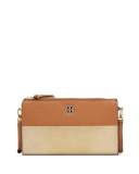 Perry Colorblock Wallet Crossbody Bag, Bark/Gold