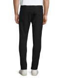 Raffi Stretch-Wool Slim Pants, Charcoal