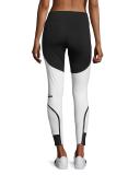 Train Compression Tights, Black/White