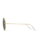 Original Aviator Polarized Sunglasses, Gold/Green