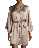 Silk Wrap Robe, Soft Mink