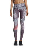 Graphic Print Sport Leggings, Tanzania