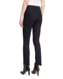 High-Waist Cropped Skinny Jeans, Indigo