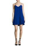 V-Neck Layered Cocktail Slip Dress