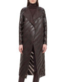 Zebra-Appliqué Organza Coat, Date