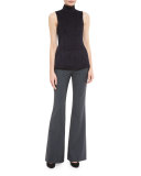 Eulia Tilde 2 Suede Mock Neck Top