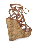 Larissa Gladiator Wedge Sandal, Cuoio