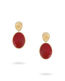 Lunaria Jasper Two-Drop Earrings