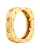 18k Pois Moi Single Row Square Band Ring, Yellow Gold