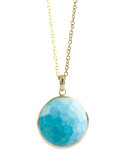 18k Gold Rock Candy Lollipop Pendant Necklace