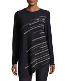 Shooting Stars Asymmetric Tunic, Midnight