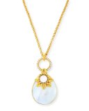 Mother-of-Pearl Doorknocker Pendant Necklace
