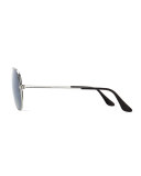 Original Aviator Sunglasses, Silver Mirror