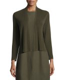 Sleek Ribbed Cropped Cardigan, Surplus