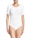 Bahamas Short-Sleeve Bodysuit, White