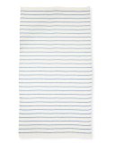 Buckley Striped Scarf with Fringed Edges, Light Gray