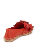 Blossom Leather Espadrille Flat