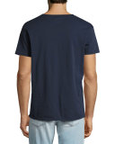 Moonshadow V-Neck T-Shirt, Indigo