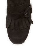 Suede Fringe 110mm Ankle Boot