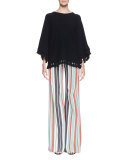 Striped Wide-Leg Trousers, Multi