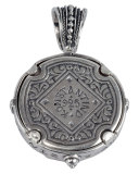 Men's Sterling Silver & Copper Alexander the Great Pendant